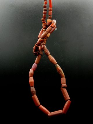 Kyra - 86 Ancient Jasper,  Bauxite,  Cornelian,  Agate Beads - Neolithic Age - Sahara