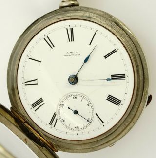 Waltham Pocket Watch,  W.  M.  Ellery,  Model 1877,  11 Jewels,  18 Size - rf38185 2