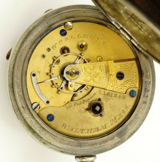 Waltham Pocket Watch,  W.  M.  Ellery,  Model 1877,  11 Jewels,  18 Size - rf38185 5