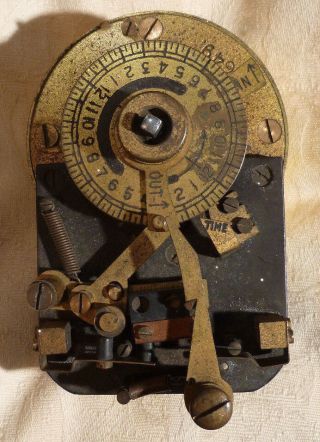 Vintage 1930s Brass Clockwork Electrical Time Switch Vf 25649 Venner Timeswitch