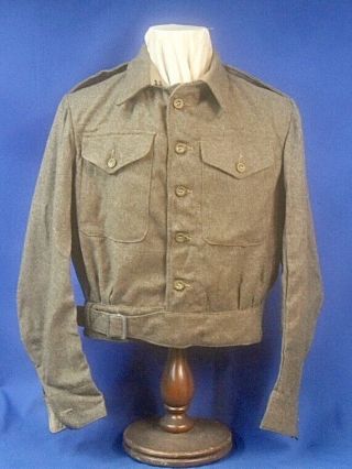 Wwii British Army 1940 Pattern Battledress Uniform 1945 Jacket,  Uk Size16