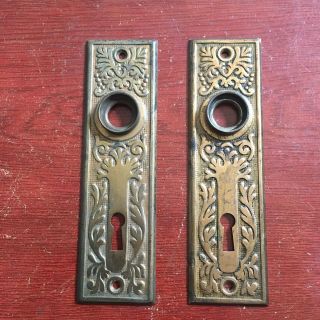 Antique Passage Stamped Art Deco/nouveau Pattern Backplates