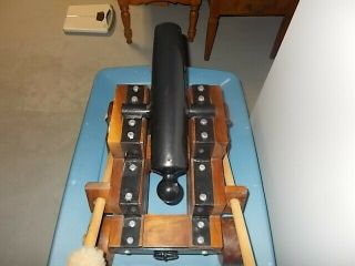 VINTAGE BLACK POWDER SIGNAL CANNON - 17 1/2 