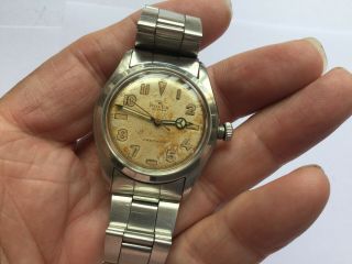 Vintage Rolex Oyster Mans Bracelet Watch Ref 4499 California Dial 11