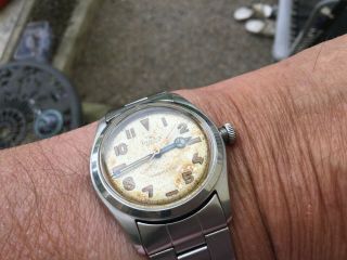 Vintage Rolex Oyster Mans Bracelet Watch Ref 4499 California Dial 3