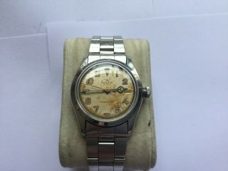 Vintage Rolex Oyster Mans Bracelet Watch Ref 4499 California Dial 6