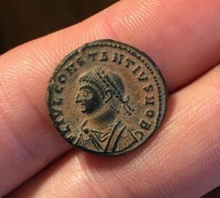 Ancient Roman Coin Alexandria Follis Constantius Ii 325/6ad Campgate Smalb 3g