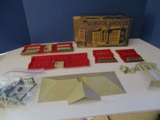 1950’s Vintage Louis Marx School House Building Model Never Assembled