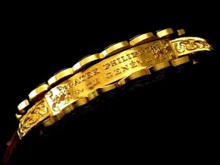 PATEK PHILIPPE Men ' s Wrist Watch Gold Skeleton Vintage Mens Wristwatch Swiss 10