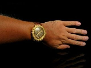 PATEK PHILIPPE Men ' s Wrist Watch Gold Skeleton Vintage Mens Wristwatch Swiss 11
