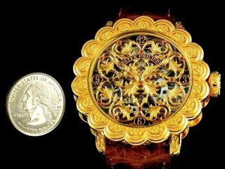PATEK PHILIPPE Men ' s Wrist Watch Gold Skeleton Vintage Mens Wristwatch Swiss 12