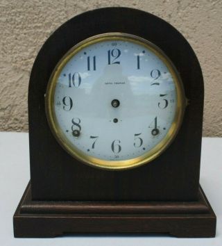 Vintage Seth Thomas Beehive Mantle Clock Complete Not Running Wood Case