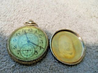 Vtg.  Waltham Pocket Watch 14k Gold Filled 25 Year 7 Jewels Usa Parts Repair