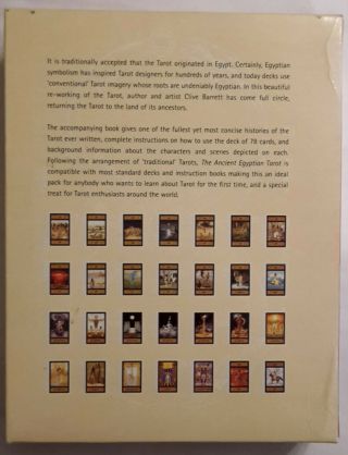 The Ancient Egyptian Tarot - Clive Barrett book & deck RARE OOP collector 3