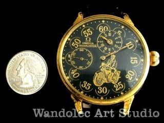 OMEGA Vintage Men ' s Wrist Watch Gold Regulateur Half Skeleton Mens Wristwatches 11