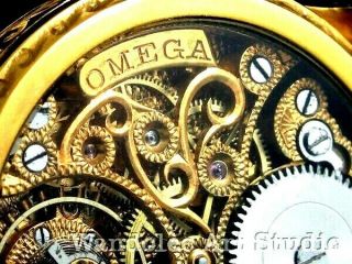 OMEGA Vintage Men ' s Wrist Watch Gold Regulateur Half Skeleton Mens Wristwatches 7