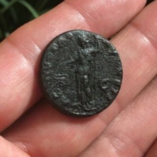 Ancient Roman coin AE As VESPASIAN 73AD AEQUITAS AUGUST RIC 580a 9.  71g 2