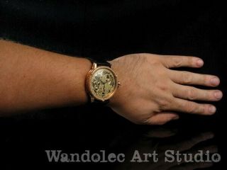 LONGINES Vintage Men ' s Wrist Watch Gold Skeleton Mechanical Best Mens Wristwatch 12