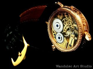 LONGINES Vintage Men ' s Wrist Watch Gold Skeleton Mechanical Best Mens Wristwatch 5