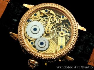LONGINES Vintage Men ' s Wrist Watch Gold Skeleton Mechanical Best Mens Wristwatch 7
