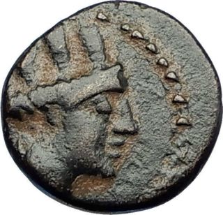Arados In Phoenicia Authentic Ancient 206bc Greek Coin Tyche Galley Ship I70751