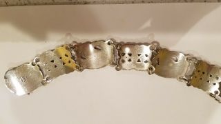 Vintage appears to be unsigned Georg Jensen dove Sterling Silver bracelet 14 8