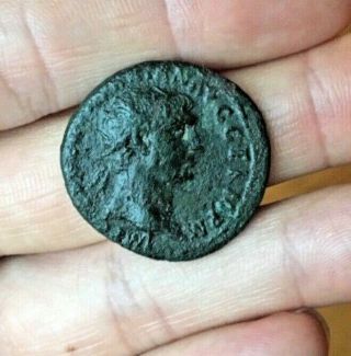 Ancient Roman Ae As Emperor Trajan 98 - 117ad - Abundantia Seated Left Ric 11