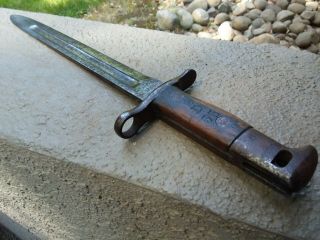 Antique Wwi World War 1 Us United States Military Bayonet Dated 1899