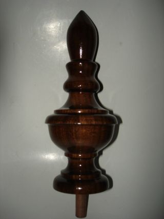 Wood Finial Unfinished For Bed,  Clock Or Furniture 26