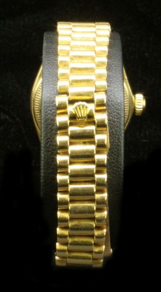 Rolex Ladies 18K Yellow Gold Datejust Oyster Factory Tiger Eye Dial 18K Gold 6