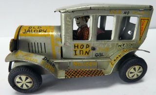 Vintage Line Mar Tin Jalopy 5 " By 2 3/4 " By 2 3/4 " Made In Japan