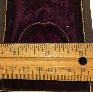Antique Mahogany Wood Pocket Watch Case Inlay MOP 5