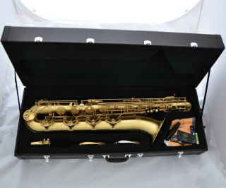 Professional Taishan Yellow Antique Baritone Saxophone Sax,  Germany Mouth 2 Neck