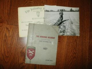 Vintage 1947 Fort Benning Georgia Airborne Parachute School Booklet Brochure
