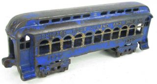 Kenton Antique Cast Iron Train 1020 Blue 1910