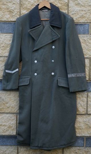 German Cold War Era Border Guard Officer Trench Coat Ww2 Style