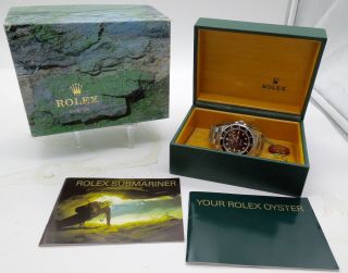 Vintage 1996 Rolex 14060 Submariner Mens Wrist Watch Box 