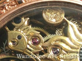 GLASHUTTE Vintage Men ' s Wrist Watch Skeleton Gold German Uhren Mens Wristwatch 8