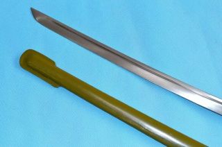 WW2 Japanese Military Army NCO Sword Samurai Katana Brass Handle Steel Sheath 3