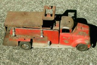 Vintage 1950’s Tonka No.  5 Metal Toy Pumper Fire Truck & Fire Hydrant Parts