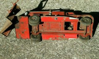 Vintage 1950’s Tonka No.  5 Metal Toy Pumper Fire Truck & Fire Hydrant Parts 7