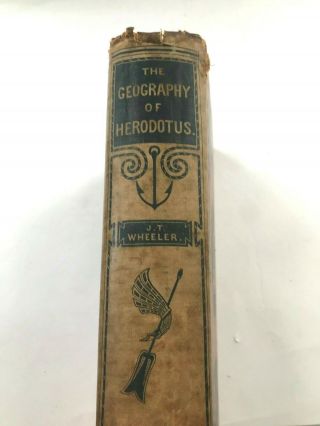 The Geography of Herodotus,  1854,  Ancient Greece,  Rome,  folding maps,  SCARCE 3