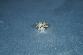Antique Victorian 18k Gold Old Cut Diamond 