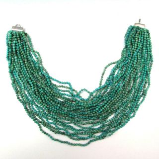 Vintage Tiffany & Co.  26 Strand Turquoise Bead 16 