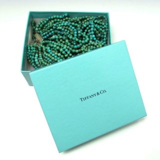 Vintage Tiffany & Co.  26 Strand Turquoise Bead 16 