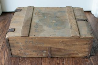 German Wwii Mauser 98k Wood Wooden Ammo Box Case Crate Box Bring Back 1939 Dated