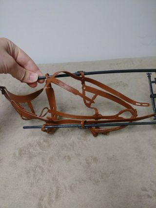Vtg 1960 ' s Marx Johnny West Covered Wagon Horse Hitch & Harness 2