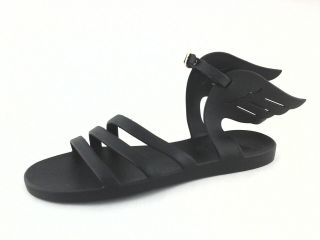 Ancient Greek Sandals Ikaria Wings Black Jelly Pvc Gladiator Us 8.  5/ 9 Eu 39
