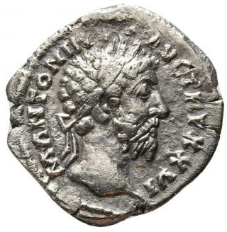 Marcus Aurelius 161 - 180 Ad.  Perfect Denarius.  Ancient Roman Empire Silver Coin
