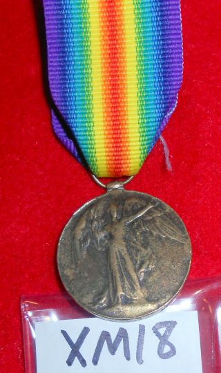 Xm18 British Ww1 Victory Medal World War One I 1